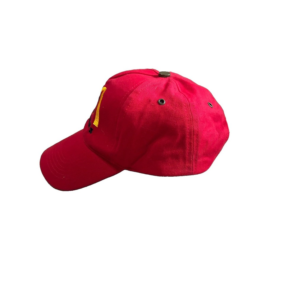 McLenin's Parody Vladimir Lenin McDonald's Red Baseball Cap Hat Vintage Novelty - Picture 3 of 9